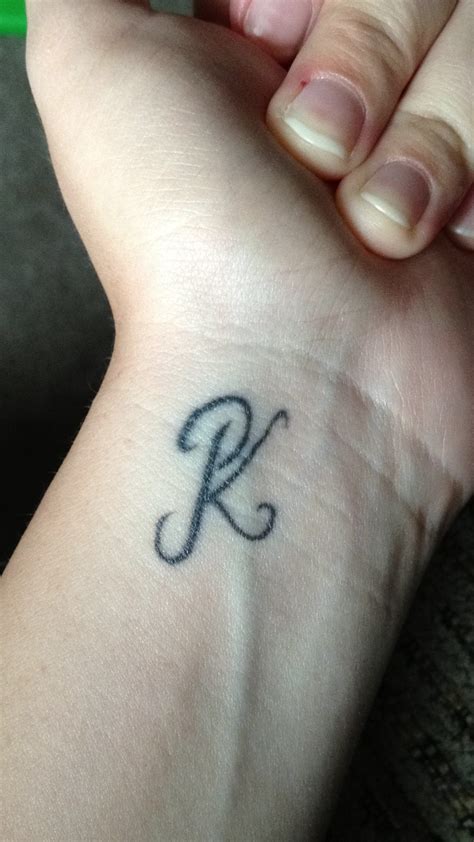 P letter tattoo